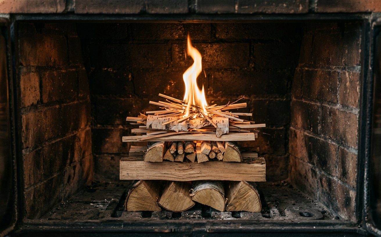 Как разжечь печь без дыма